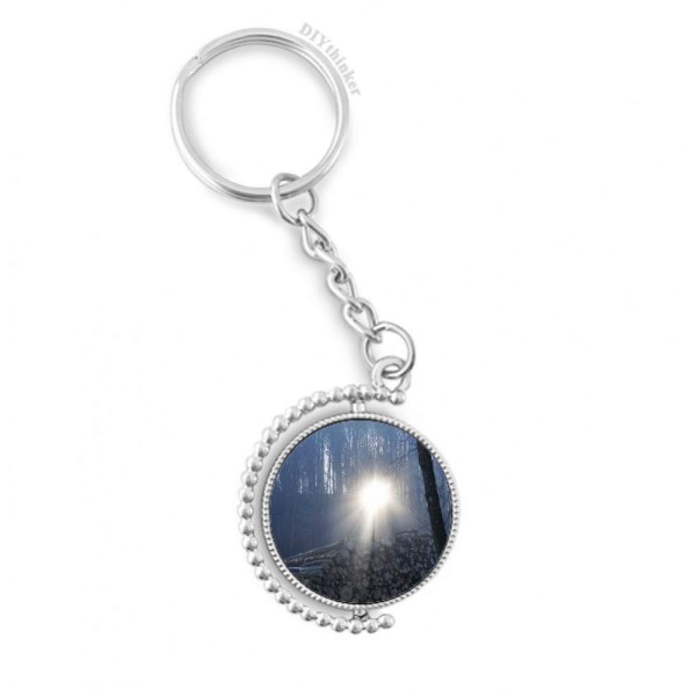 Llavero giratoria de bosque oscuro con anillo de la marca DIYthinker 4