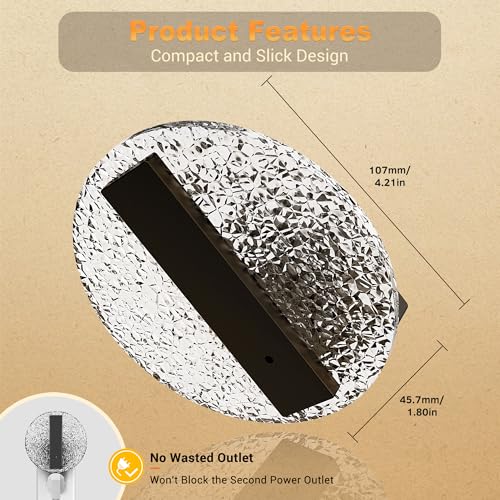 Image of JandCase Night Light, LED Night Lights Plug into Wall, 3000K Warm White Nightlight with Dusk to Dawn Light Sensor, 0-100LM Adjustable Brightness, for Bathroom, Bedroom, Hallway, Stairs, 2 Pack