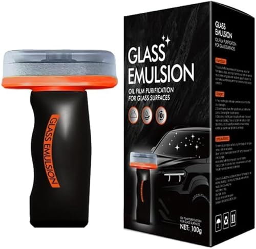 Qifor Glass Guard,Qifor Nettoyant Vitre Voiture,Brosse De Nettoyage Pare-Brise,Brosse De Nettoyage Pour Film Vitre D'huile De Voiture,Nettoyage Anti Pluie Pare Brise Intérieur,Lave Glace Hiver (1)