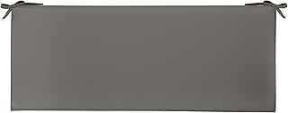 RSH Décor Indoor Outdoor 3" Foam Bench Cushion with Ties, ( 72" x 18" x 3" ) Choose Color (Charcoal)