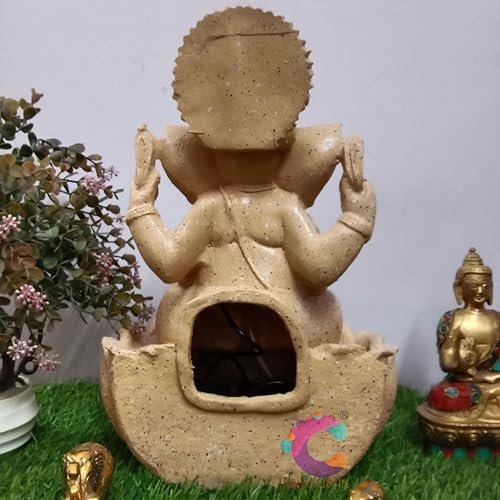Image of Decorative Ganesha Water Fountain for Home Decor, Office, Indoor & Outdoor, Garden, Puja Room, Vaastu, Reception, Spa, Gifting. (Kamal Ganesha C-061)