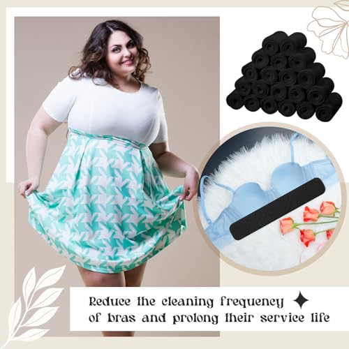 Image of Toulite 20 Pcs Bra Liners for Sweat, 3 Layer Washable Rectangle Cotton Under Breasts Pads for Women Absorb Sweating