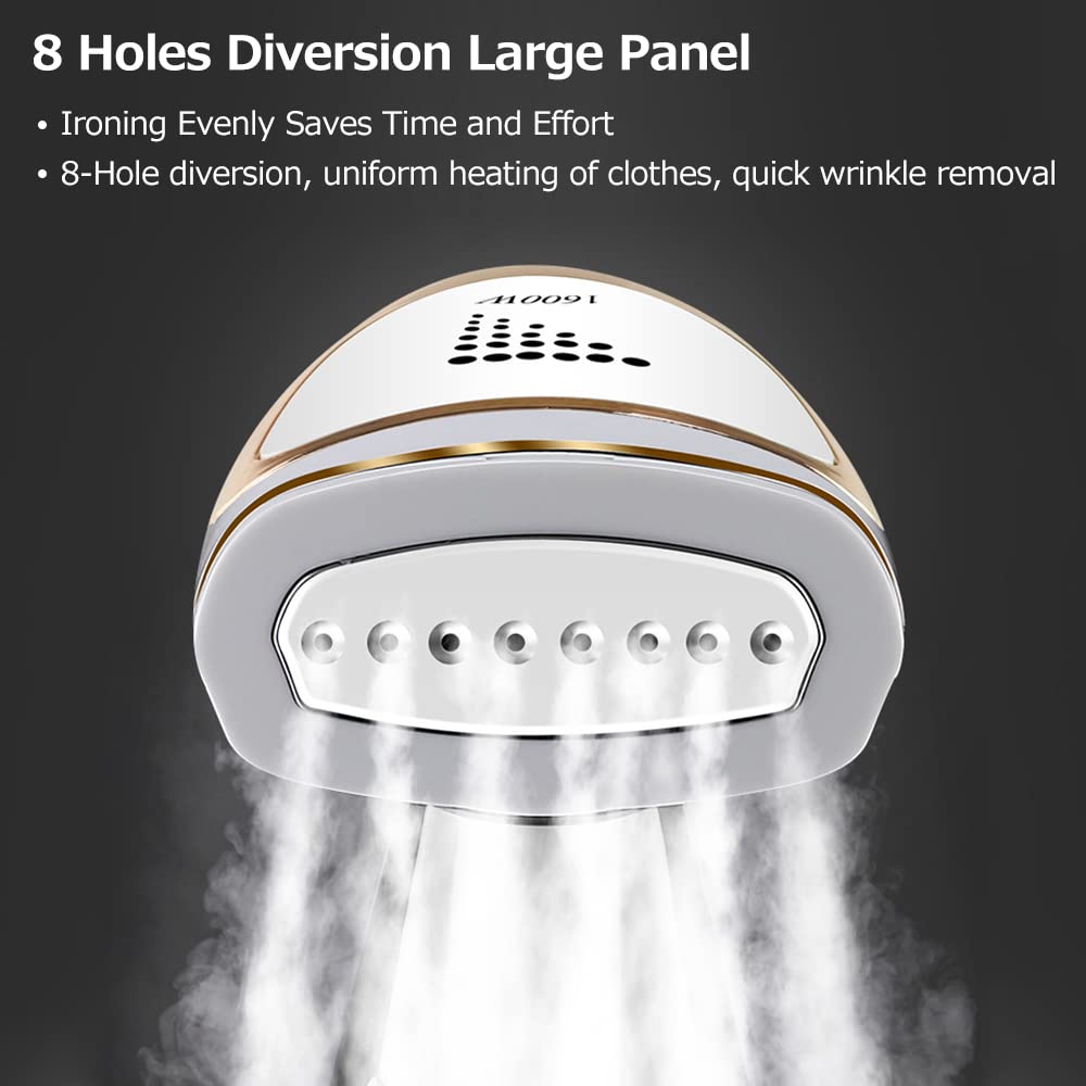 Steam Smoother Portable,Garment Handheld Folding Haushalt Mini Dampfbügeleisen 1600W Einstellbare Temperatur Bügelmaschine für Reisen