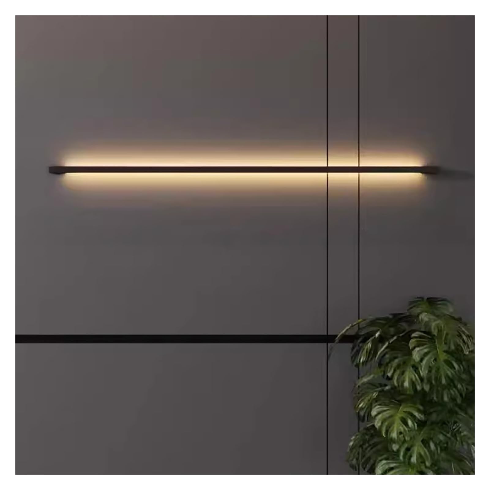 HCZKIUJY Linear Wall Lamp 80CM Long Indoor Strip Lighting Fixture Wall Sconce for Bedroom Bedside Wiring Installation Required White Light