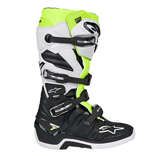 Image of Alpinestars Men's Tech 7 Enduro Drystar Waterproof Motocross Boots, Enhanced Comfort, CE-Certified