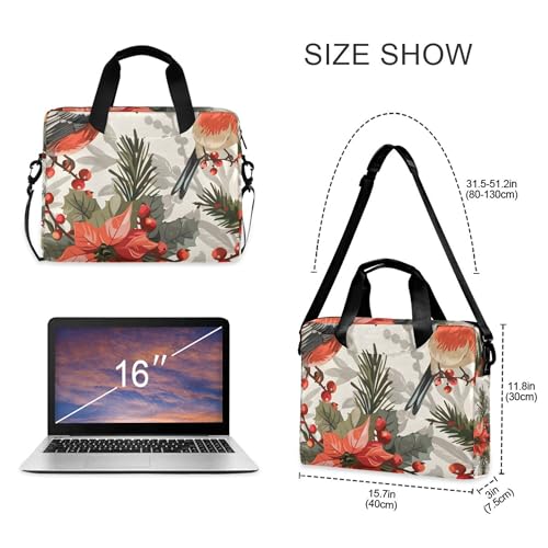Maletín para portátil ALAZA Poinsettia 13-15.6 pulg. miniatura 4