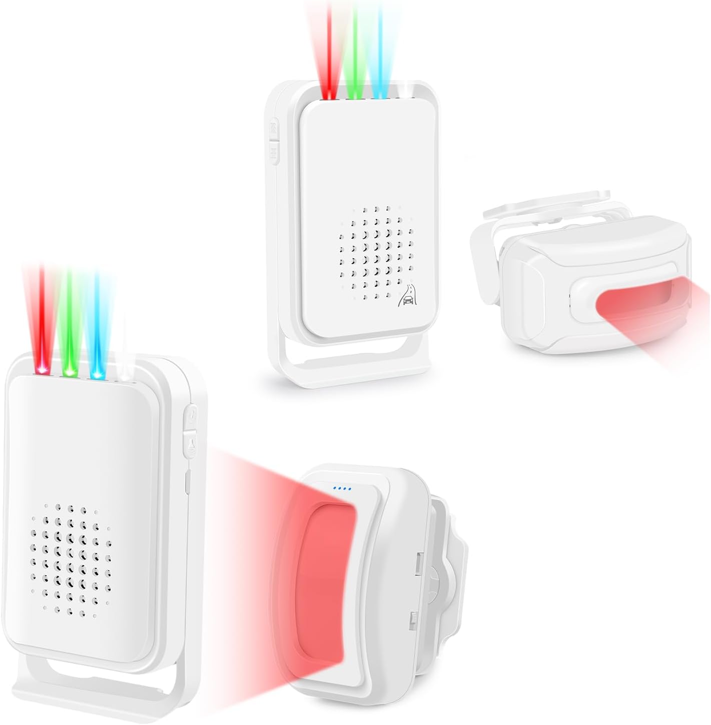 Greencycle Motion Sensor Alarm Outdoor Waterproof, Weatherproof Motion Detector with 900FT Long Range Loud Chime, Motion Sensor Doorbell for Business Store Entry Elert, Motion Sensor Door Chime