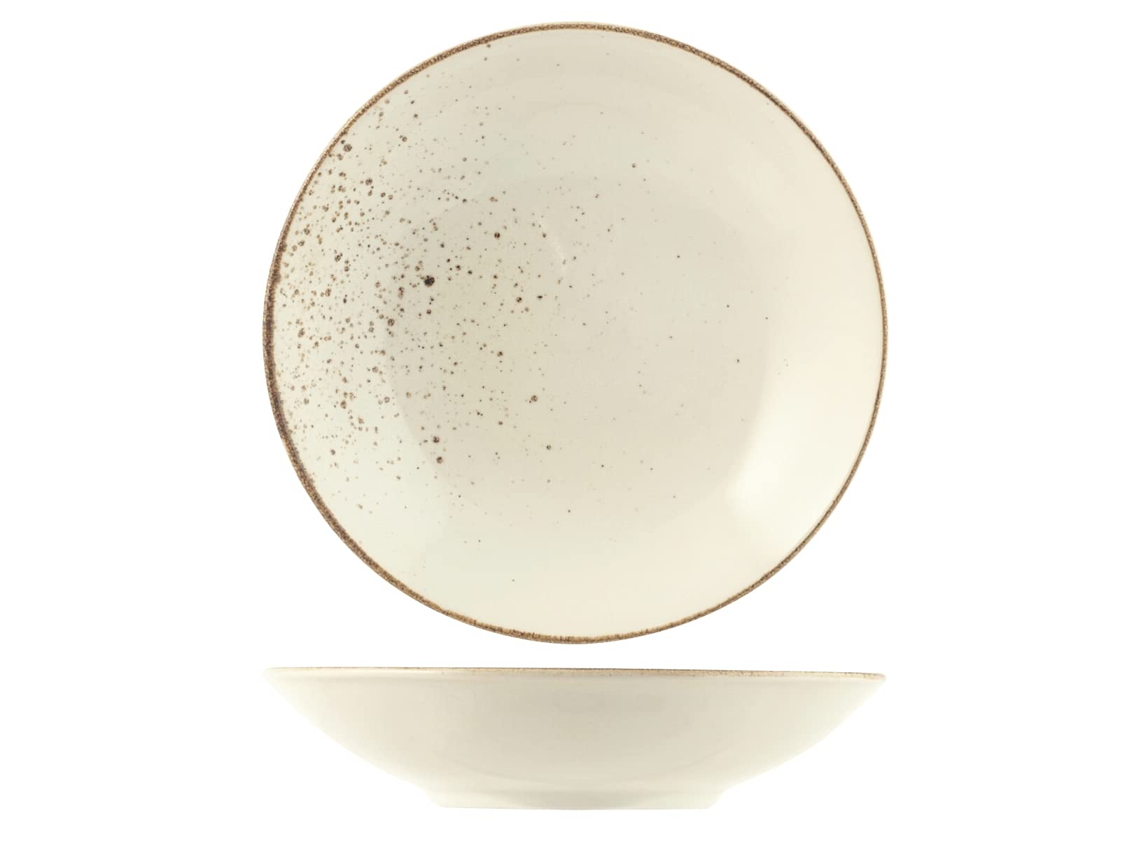 H&H Set 6 Piatti Fondi Reactive Ivory Cm22