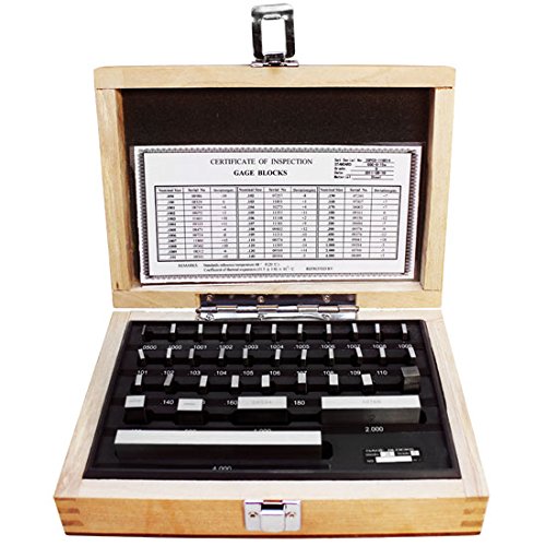 36 PC Steel Gage Gauge Blocks Rectangular GRADE B Harden Space Spacers GrB Cert.