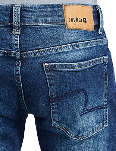 Image of Spykar Men's Slim Fit Low Rise Casual Jeans