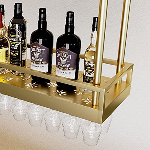 Étagère à vin en acier inoxydable suspendue pour bar et cuisine - 3