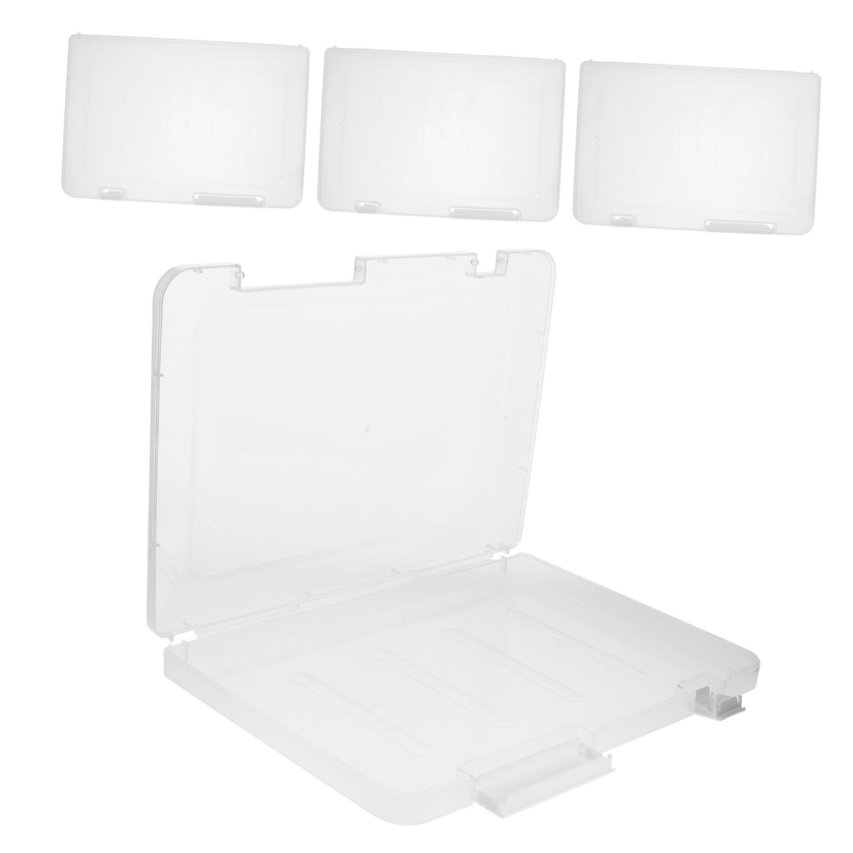 Boîte de rangement de fichiers GALPADA : pack de 4 organisateurs empilables pour vos documents
