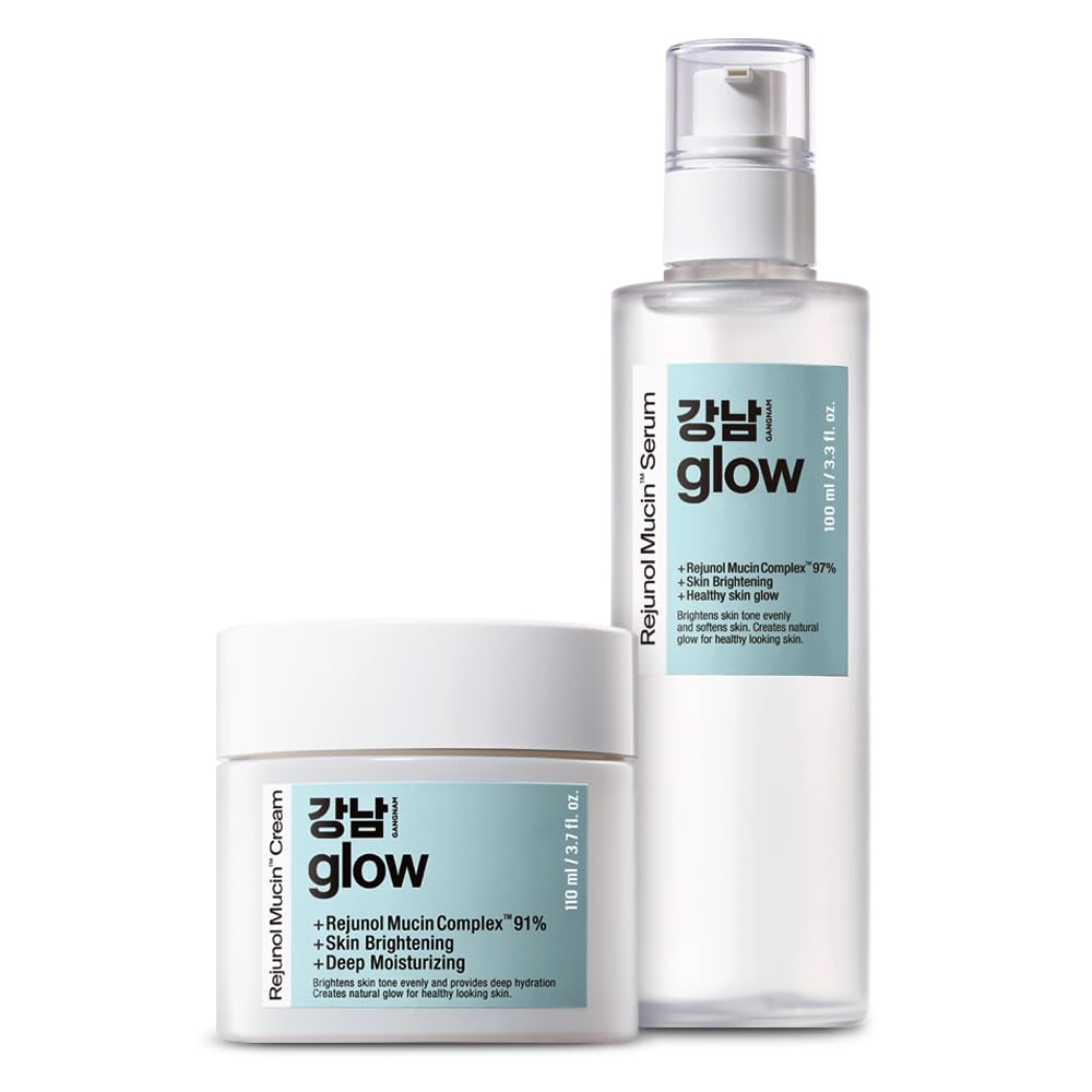 韓国コスメ　G・MMU:N ピーリングソリューション Amazon.com: GANGNAM GLOW Rejunol Mucin Serum 3.3 fl oz + Rejunol