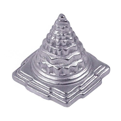 MITHILA HANDICRAFTS Parad Meru Shree Yantra Mercury Shri Yantra for Christmas Puja, Home, Office, Shop, Temple Weight 150 Grams