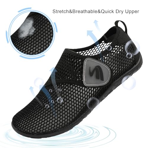 Image of Spesoul Womens and Mens Water Shoes Breathable Quick Dry Soft Barefoot Aqua Socks for Hiking Swim Beach Surf Yoga Sport
