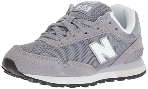 New Balance Kid's 515 V1 Lace-Up Sneaker, Grey/White, 5 W US Big Kid