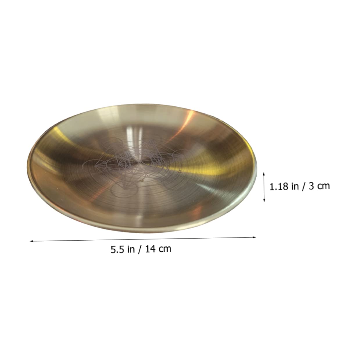 4stücke Alloy Plate Kerzenhalter Metall Fünf-Punkte-Stern Für Tarot-zeremonien Stilvoller Dekorativer Kerzenständer Für Meditation Und Festliche Anlässe