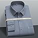 YEBAITOU Men's Summer Elastic Fabric Casual Business Wrinkle-Free Long Sleeve Shirt TL11 M