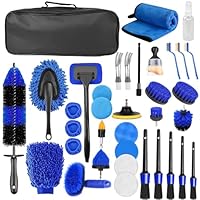 36 Stück Auto Reinigungsset, Autopflege Set,Auto Reinigungsset Komplett für Innenraum und Außenfläche,Auto Detailing Pinsel Auto Waschset,Auto Reinigungsset für Lüftungsschlitz,Räder,Haushaltsflächen