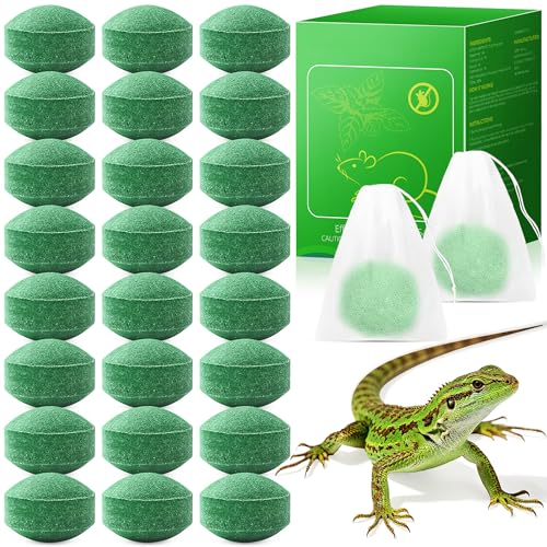 24 Pack Peppermint Lizard Repellent, Natural Lizard Repellent Keep Lizards Out from Outdoor Yard...