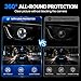 6 pcs Car Camera Lens Protector,Car 360 Panoramic Camera Protective Cover,Clear Transparency Weatherproof Cars Backup Cameras Protection,Anti-Glare,Anti-Rain,Anti-Collision