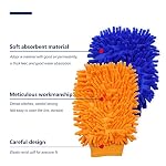 5 Pcs Premium Chenille Microfiber Car Wash Glove, Double Sided Scratch-Free Car Wash Mitt, Soft Carwash Sponge, Microfiber Cleaning Mitt - Image 4