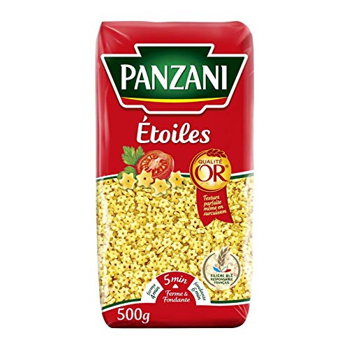 PANZANI - Pâtes Étoiles 500G - Lot De 4