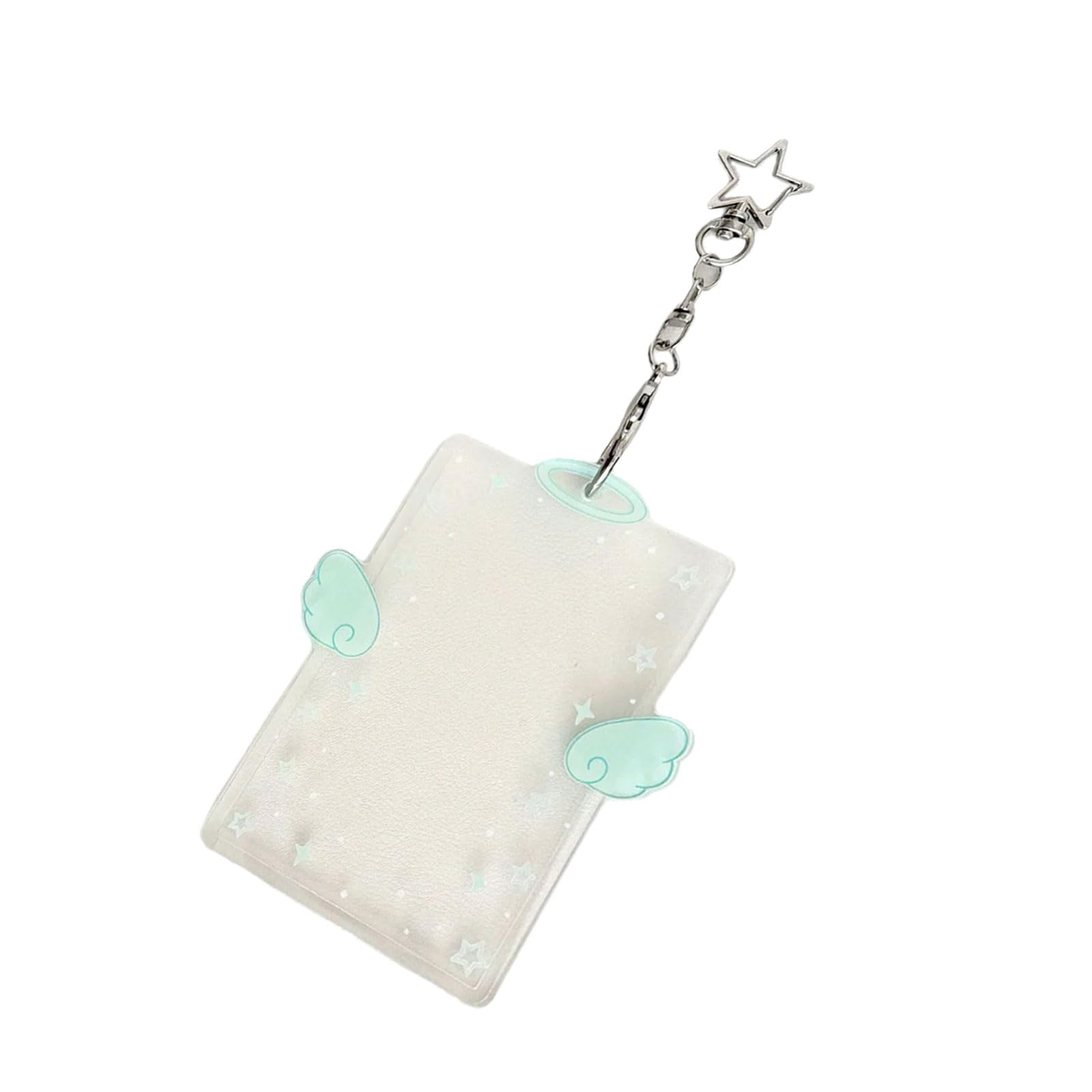 alloneslife Photocard Holder Korean Popular Photo Card Holder Keychain Card Pendant Keychain Student Sleeve Photo Pendant