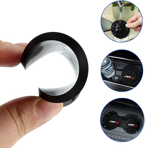 Miniatura 5 de Posavasos de coche para GMC AT4,Portavasos de silicona,Accesorios para el interior del coche