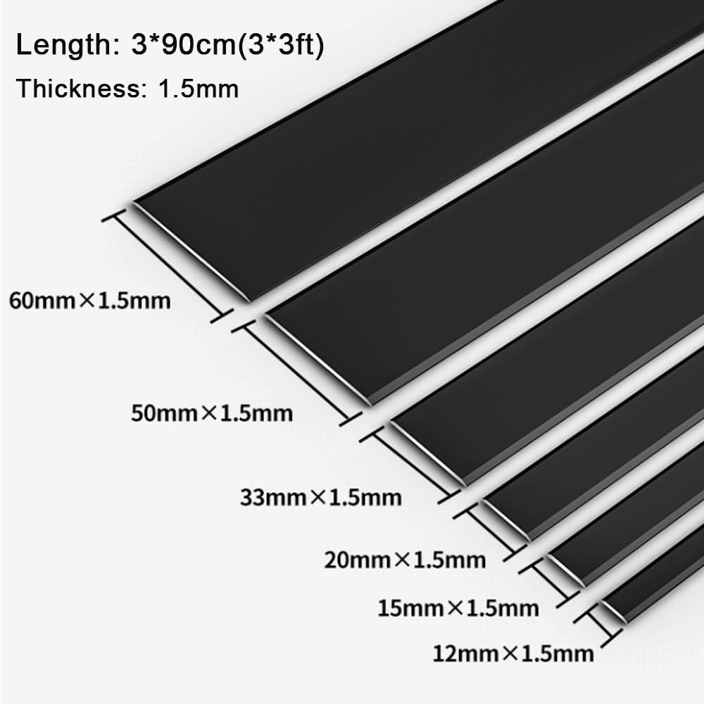 Profilé de Transition Pour Seuil de Porte, 3 X 90 Cm, Pour Moquette, Carrelage, Stratifié, Bois, Métal, Etc./Sier/W:60Mm
