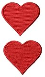 Wrights Sew-On Appliques-Red Hearts 1-3/4