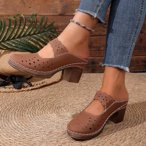 Sandales plateforme bout fermé soulageant les douleurs de pieds