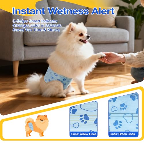 Image of Dog Diapers Male Disposable, Belly Bands for Male Dogs, S 26pcs | Wetness Indicator Leak-Proof Belly Bands for Male Dogs, Adjustable Male Dog Diapers for Puppy Training, Urinary Incontinence