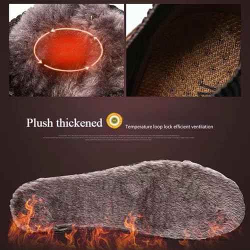 Men's Vintage Hand Stitched Lace-Up Mid Loafers,Lace-up Chukka Dress Boot Motorcycle Walking Boots,Casual Leather Ankle Boots4