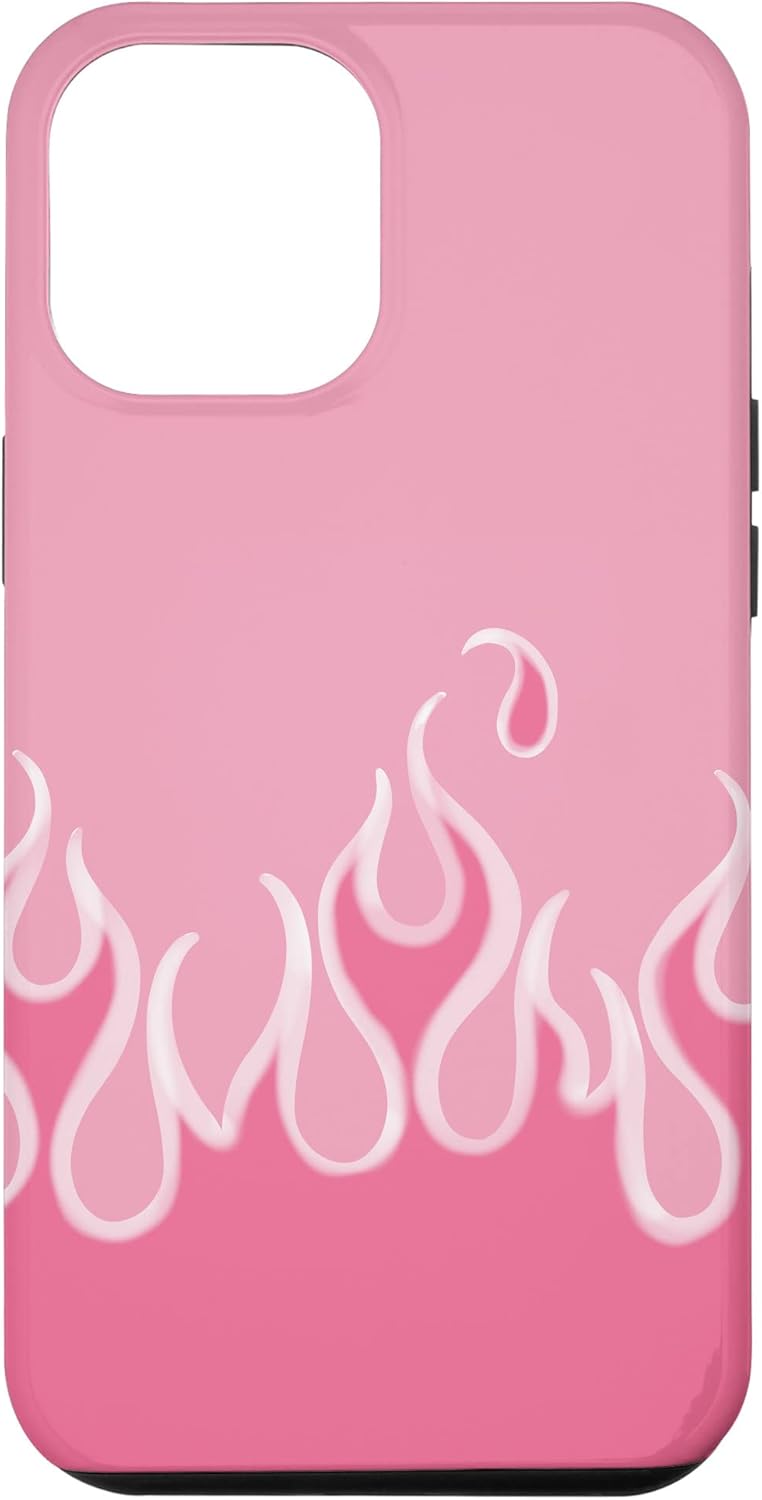 iPhone 13 McBling Aesthetic Pink Flames 2000's Y2K Trashy Bimbo Case