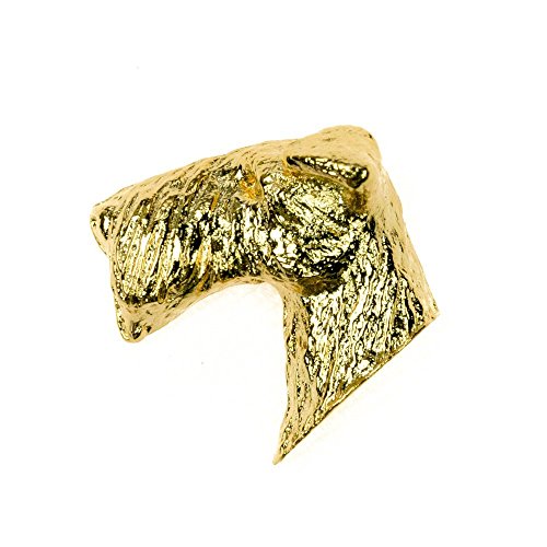 Épingle Terrier Gallois plaqué or 22 carats fabriquée au Royaume-Uni