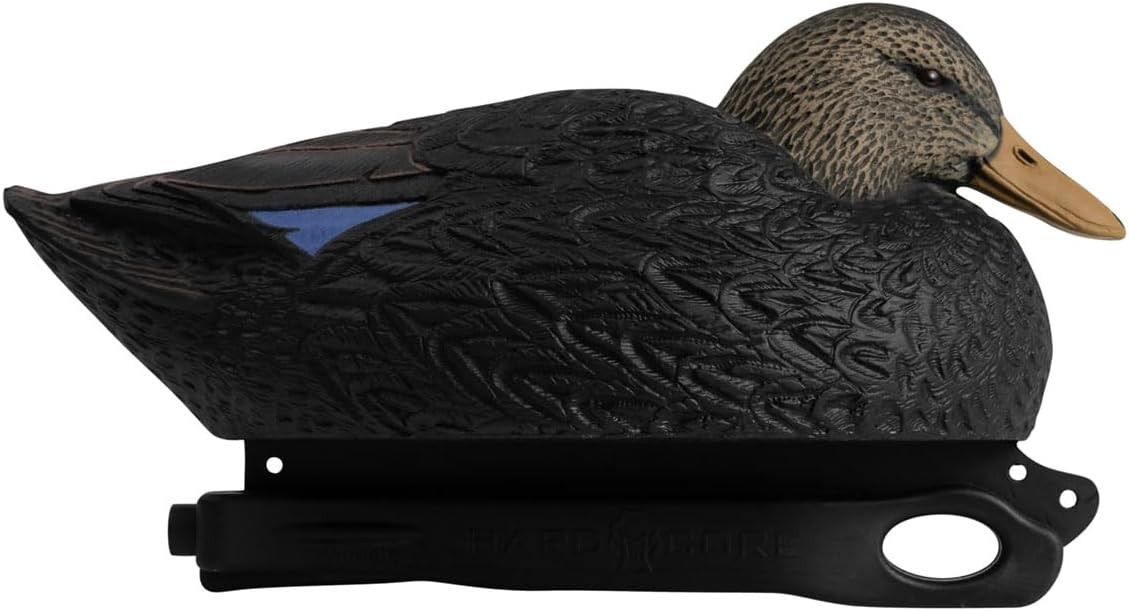 Hardcore Waterfowl Rugged Series Magnum Black Duck Decoys - 6 Pack