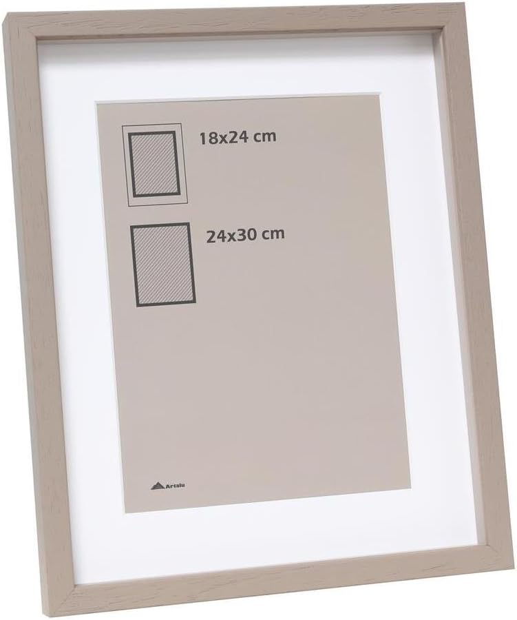 S223K7P1 Photo Frame with Depth Wood Taupe 24 x 30 cm