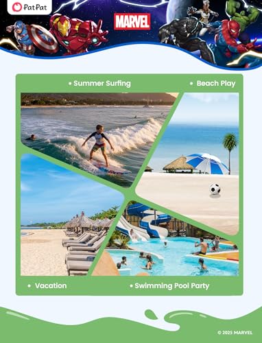 Image of Disney Marvel Spiderman Swimsuit Rash Guard Shirt & Swim Trunks Stitch Boys Swim Set UPF 50+ Summer Kids Bathing Suit 3M-13T