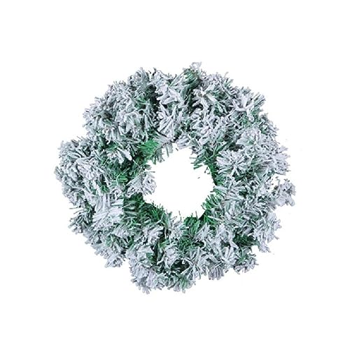 Corona de pino nevada, decoración de boda, colgante de pared, flores artificiales, accesorios colgantes, festivales, decoración de primavera para puerta, jardín, corona de Navidad, decoración de