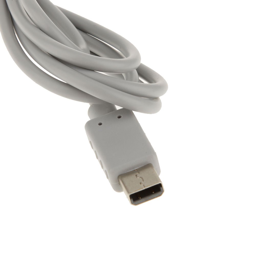 actecom Chargeur de manette Wii U Blanc 5V DC, Type E 2pin ou Type F 2pin, 1 Port, 1 Unité, Compatible avec Gamepad Wii U