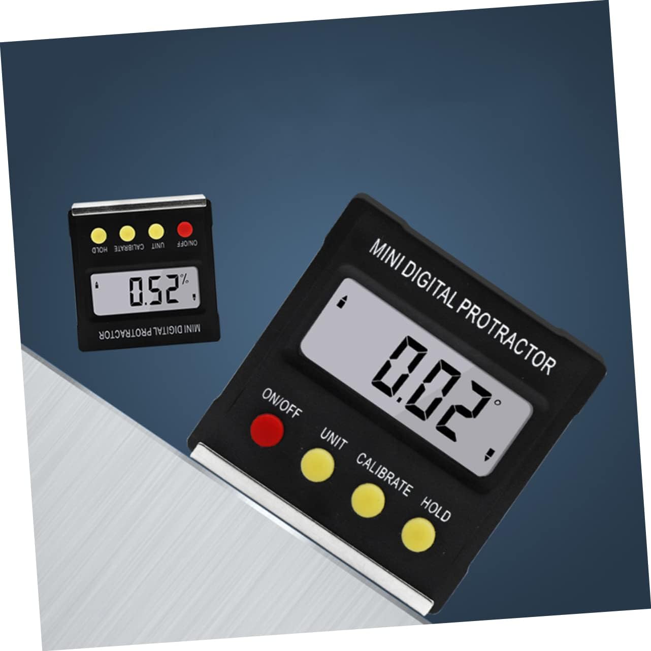 Mipcase 2pcs Digital Angle Inclinometer Electronic Display Tilt Angle Gauge for Construction Engineering Surveying