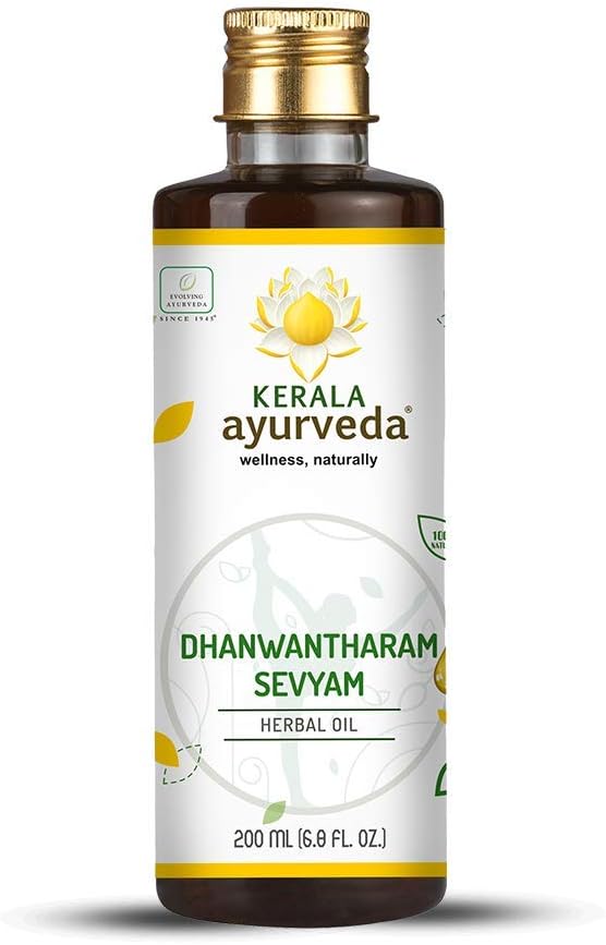 Kerala Ayurveda Dhanwantharam Sevyam - Herbal Oil for Internal Usage to Maintain Healthy Gut Lining, Balance Vata, and Promote Normal Immune Response, 6.8 Fl Oz : Health & Household