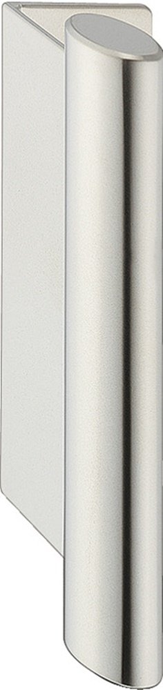 Poignée de meuble ovale Gedotec Modèle Push en acier nickelé mat pour placard