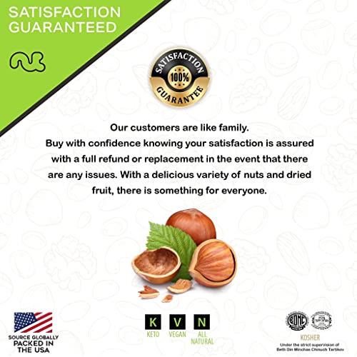 Raw Brazil Nuts + Raw Pumpkin Seeds + Raw Pine Nuts + Raw Hazelnuts Bundle + Raw Walnuts Pieces (16Oz Bags) - Bundle Of 5 #TOP4