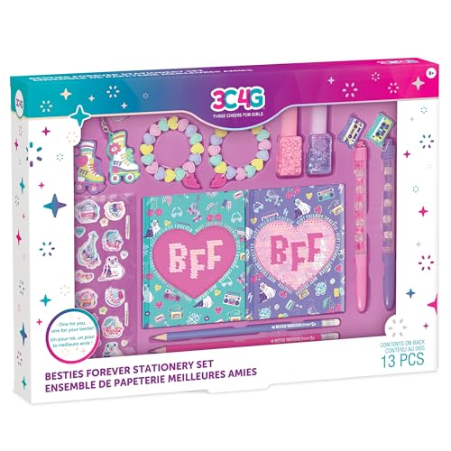 3C4G: Besties Forever Stationery Set - 13pc Matching BFF Set,