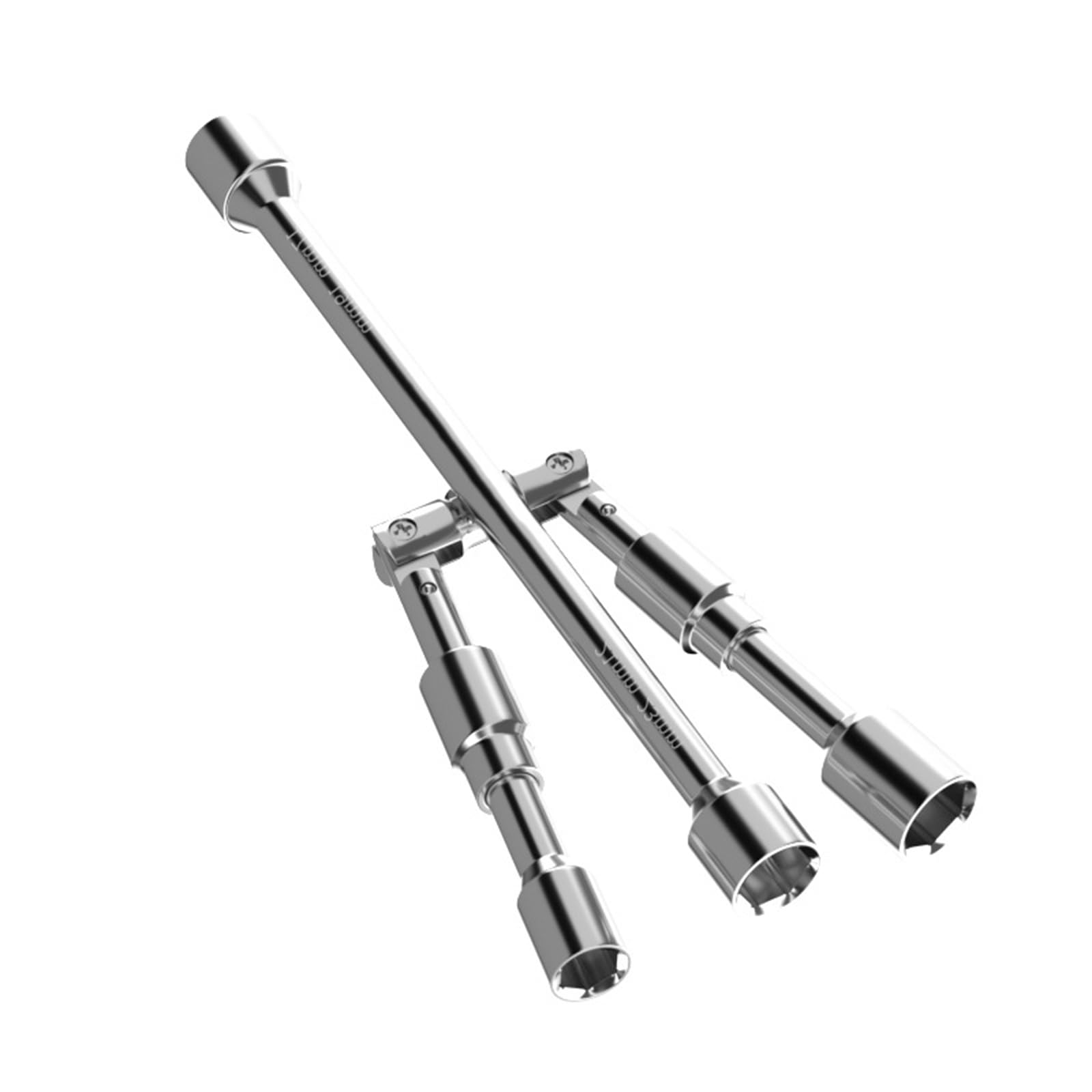 Multifunctional Compact Tire Tool Socket Wrench Emergency Car Repair Heavy Duty Construction Folding Tire Lug Nut Wrench