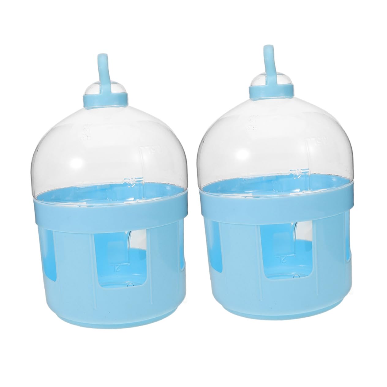 2 pezzi Distributore Acqua per Piccioni in Abs Robusto e Semplice da Pulire Abbeveratoio per Uccelli da Gabbia e Cortile Adatto Piccioni Viaggiatori Corsa Accessorio Completo per