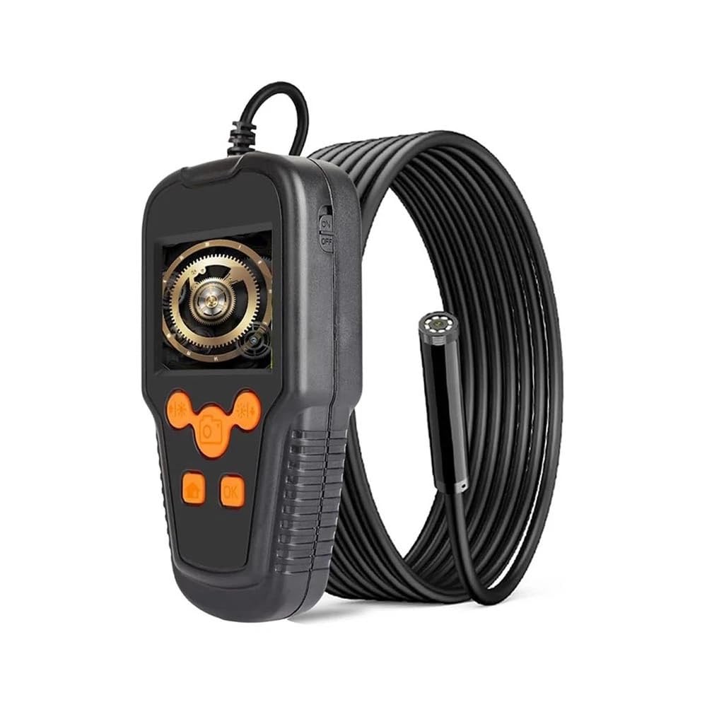Telecamera Endoscopica Sonda Ispezione 5 m 8 LED con Monitor 2.4"