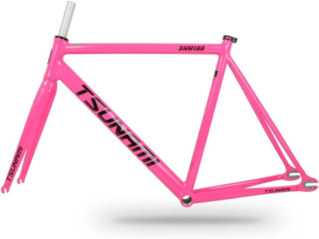 700C Fixed Gear Bike Frameset 49/52/55/58CM Racing Track Bike Frame Aluminum Alloy C Brake Frame Quick Release QR 100/120mm